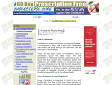 Tablet Screenshot of 60daystolowercholesterol.com